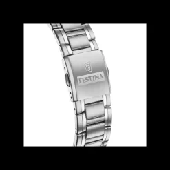 FESTINA - OROLOGIO TIMELESS CHRONOGRAPH NERO CINGHIA ACCIAIO INOSSIDABILE 316L, UOMO