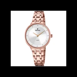 FESTINA - OROLOGIO ARGENTO CON CINTURINO IN ACCIAIO, DONNA