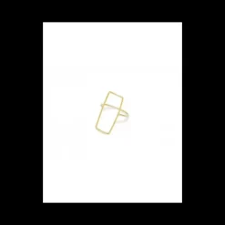 GINGER - ANELLO IN ORO RETTANGOLO