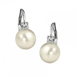 Giorgio VIsconti - ORECCHINI IN ORO BIANCO , DIAMANTI E PERLA