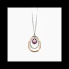 2Jewels - Collana Girocollo in acciaio 316L PVD rosé vetro cristalli