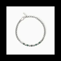 2Jewels - Bracciale in acciaio 316L malachite sintetica