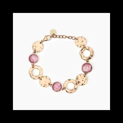 2Jewels - Bracciale in acciaio 316L PVD rosé vetro madreperla
