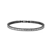 2JEWELS - Bracciale in acciaio nero tennis e zirconi bianchi