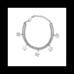 2JEWELS - Bracciale in acciaio con stelle pendenti