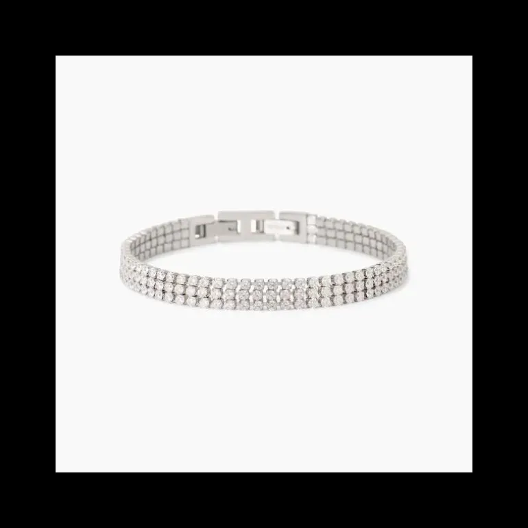 2Jewels - Bracciale in acciaio 316L zirconi
