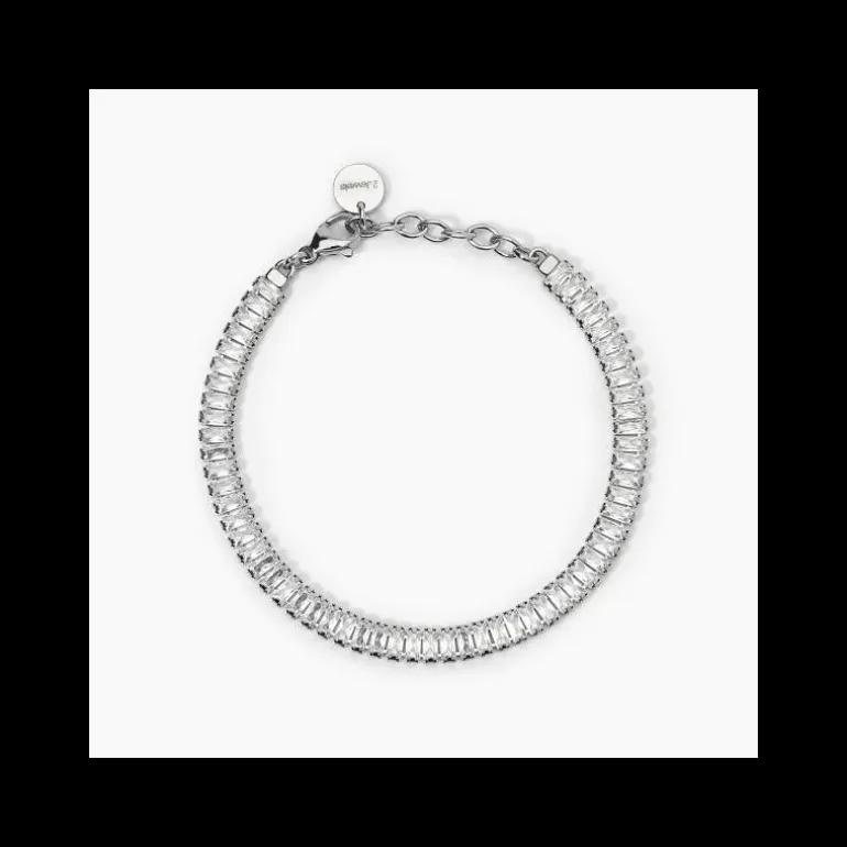 2Jewels - Bracciale in acciaio 316L zirconi