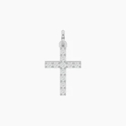 Kidult - PENDENTE croce con cristalli bianchi Croce | credici