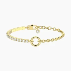 Kidult - Bracciale dorato con catena rolò Duetto