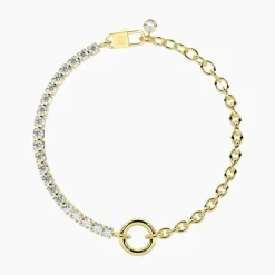 Kidult - Bracciale dorato con catena rolò Duetto