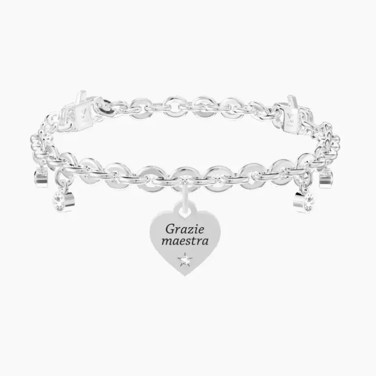 Kidult - Bracciale regolabile con cuore maestra Cuore | grazie maestra