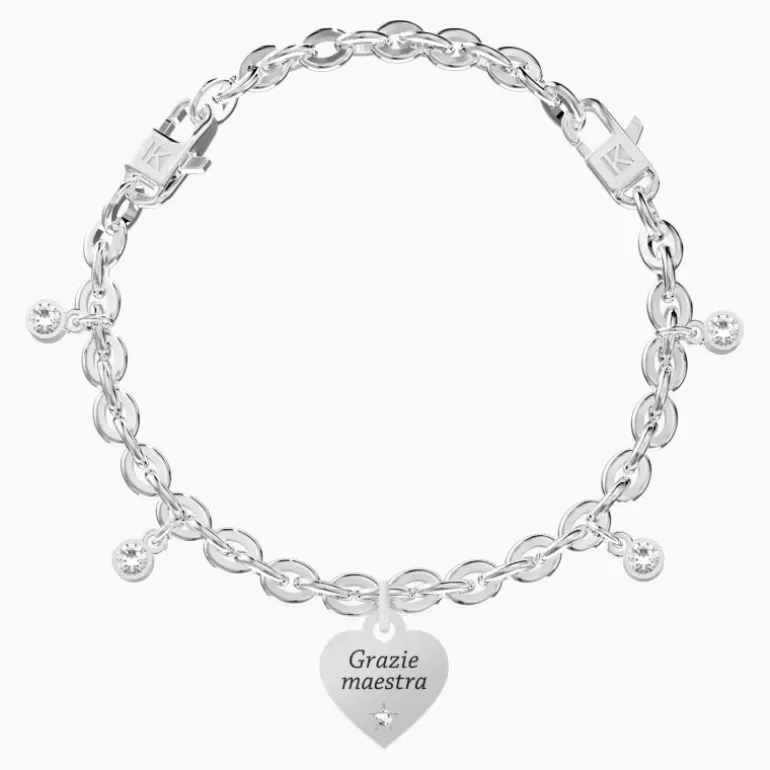 Kidult - Bracciale regolabile con cuore maestra Cuore | grazie maestra