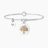KIDULT Bracciale rigido con ciondolo albero della vita