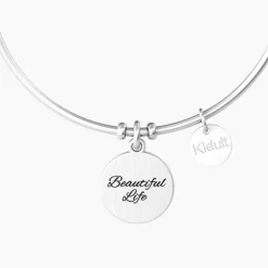 KIDULT Bracciale rigido con ciondolo albero della vita