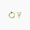KIDULT - Orecchini dorati a cerchio GEMELLI DIVERSI