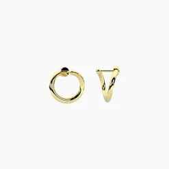 KIDULT - Orecchini dorati a cerchio GEMELLI DIVERSI