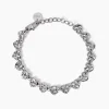 Kidult - Bracciale con cuori effetto martellato STYLE 03