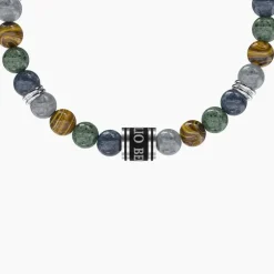 Kidult - Bracciale elastico con pietre alternate - PAPÀ TI VOGLIO BENE -