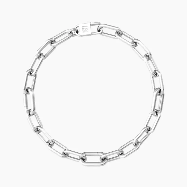 Kidult - Bracciale in acciaio maglia larga