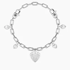 Kidult - Bracciale regolabile con ciondolo cuore