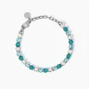 Kidult - Bracciale tennis con cristalli bianchi e blu STYLE 12