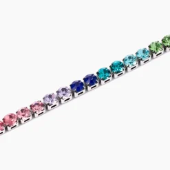 Kidult - Bracciale tennis cristalli multicolor STYLE 12