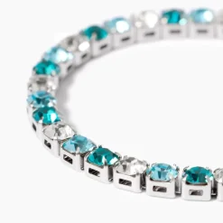 Kidult - Bracciale tennis con cristalli bianchi e blu STYLE 12
