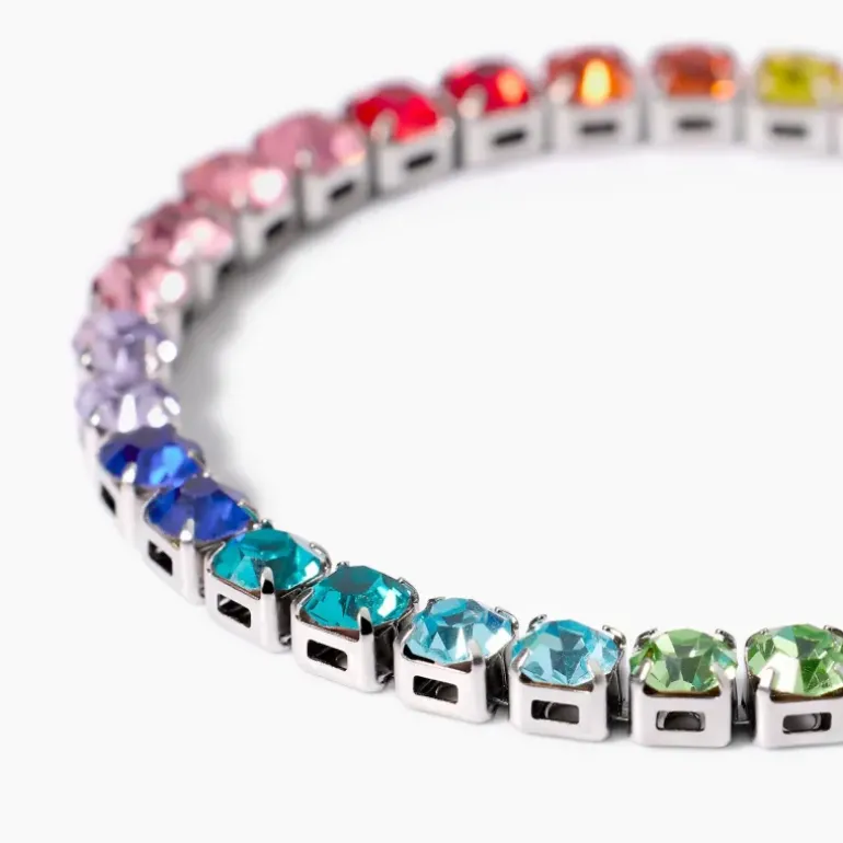 Kidult - Bracciale tennis cristalli multicolor STYLE 12