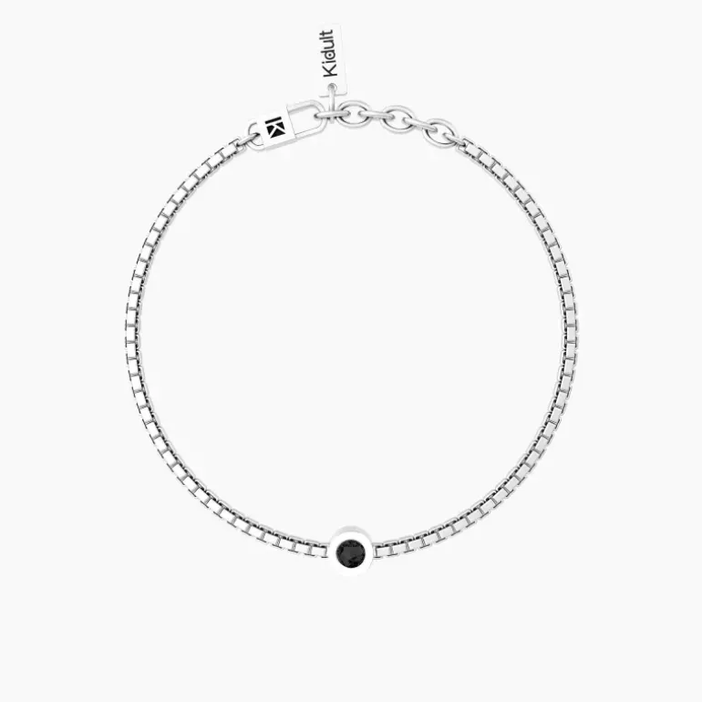 Kidult - Bracciale uomo con catena e cristalli UNICITÀ