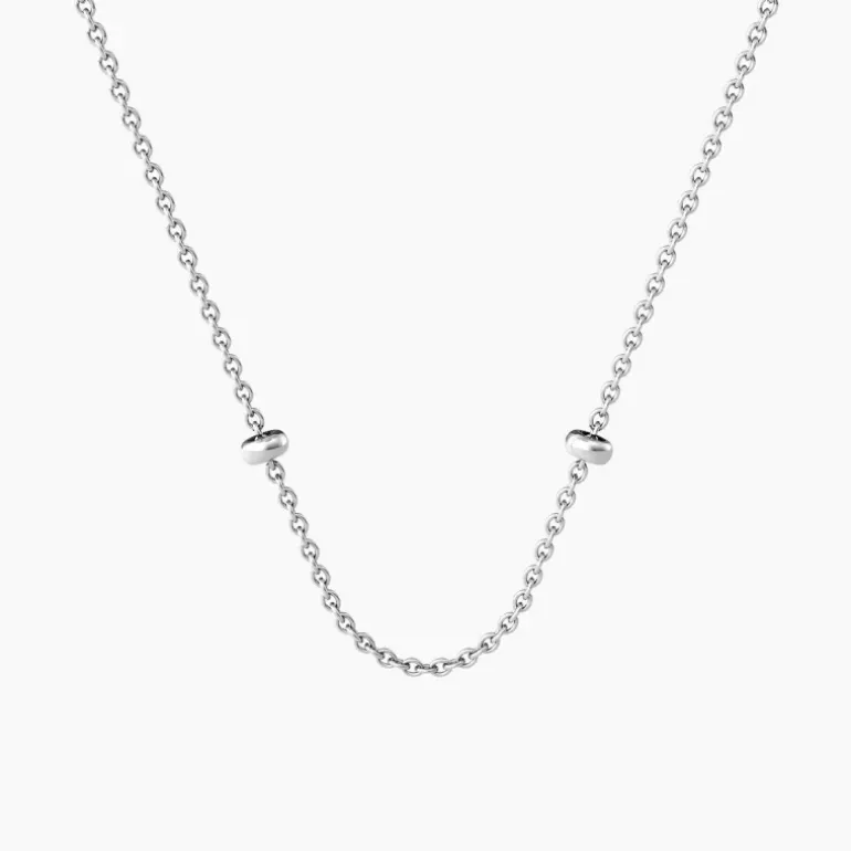 Kidult - Collana girocollo in acciaio con catena forzatina