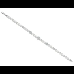 Kioto Bracciale Filo In Perle Zirconate
