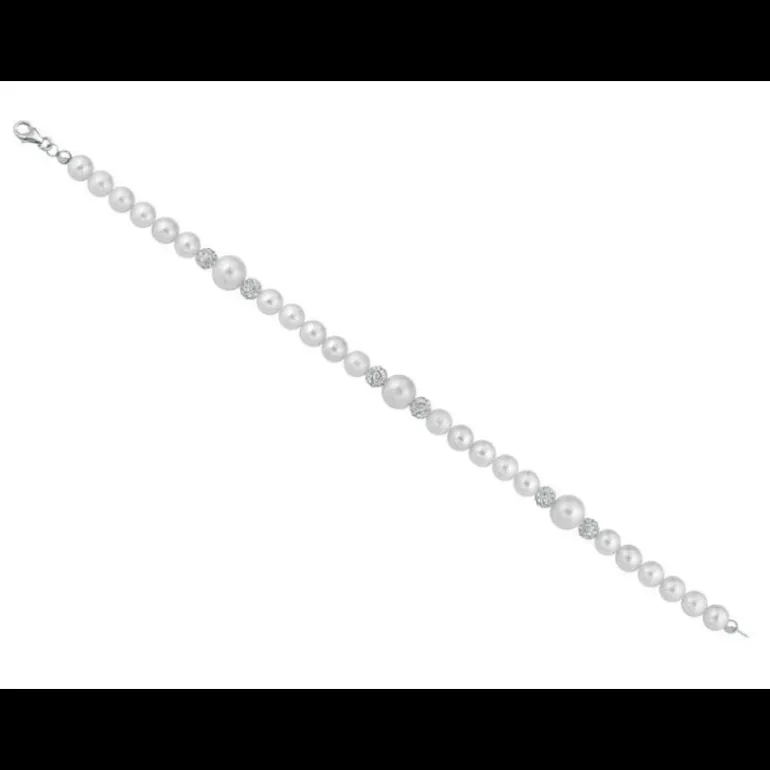Kioto Bracciale Filo In Perle Zirconate
