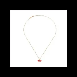 Kurshuni - Collana occhio rosa fluo