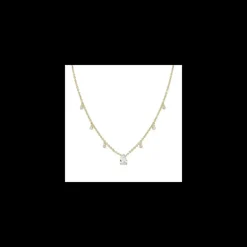 Laura P. - COLLANA CON PIETRA BIANCA TAGLIO GOCCIA