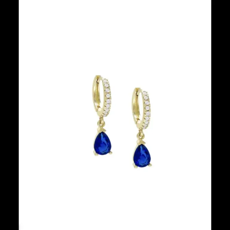 Lauren P. - Orecchini con charms di pietre taglio goccia