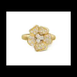 LEOPIZZO - Anello Flora oro giallo