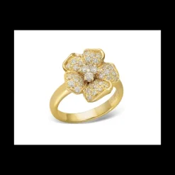 LEOPIZZO - Anello Flora oro giallo