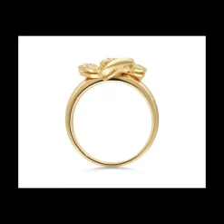 LEOPIZZO - Anello Flora oro giallo