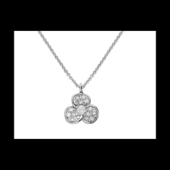 LEOPIZZO - Collana con ciondolo Candy Flora oro bianco