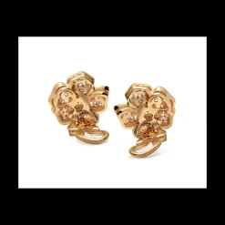 LEOPIZZO - Orecchini Flora oro rosa