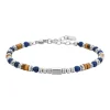 Luca Barra - BRACCIALE UOMO IN ACCIAIO CON PIETRA LAPIS