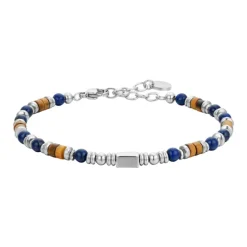 Luca Barra - BRACCIALE UOMO IN ACCIAIO CON PIETRA LAPIS