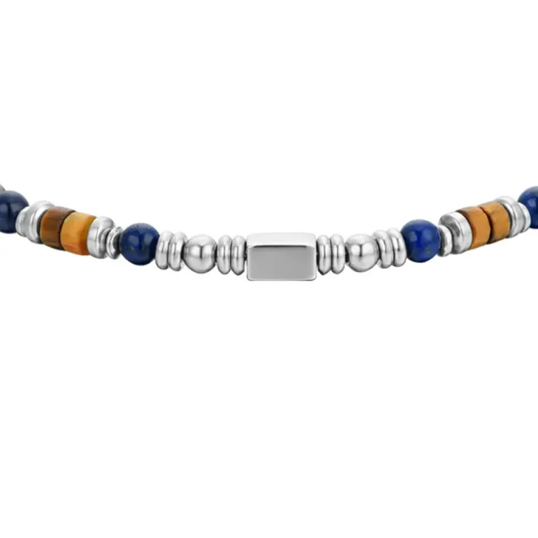 Luca Barra - BRACCIALE UOMO IN ACCIAIO CON PIETRA LAPIS
