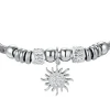 Luca Barra - BRACCIALE DONNA IN ACCIAIO CON SOLE CON CRISTALLI BIANCHI