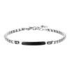 Luca Barra - BRACCIALE UOMO IN ACCIAIO PIASTRA IP BLACK