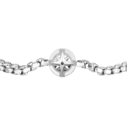 Luca Barra - BRACCIALE UOMO IN ACCIAIO CON ROSA DEI VENTI