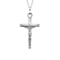 Luca Barra - COLLANA UOMO IN ACCIAIO CON CROCIFISSO