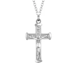 Luca Barra - COLLANA UOMO IN ACCIAIO CON CROCIFISSO