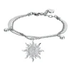 Luca Barra - Bracciale con sole con cristalli bianchi