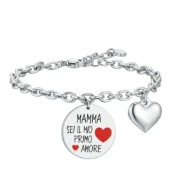 Luca Barra - BRACCIALE DONNA IN ACCIAIO MAMMA
